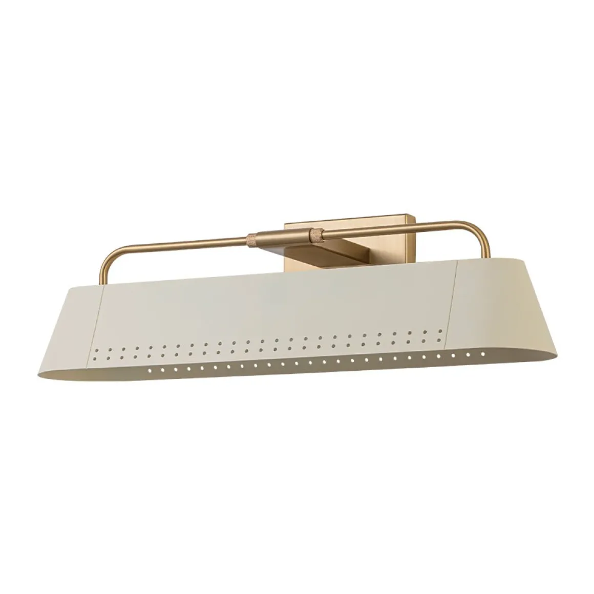Brass Beige Iron Rectangle Shade Vanity Sconce Picture Light