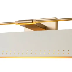Brass Beige Iron Rectangle Shade Vanity Sconce Picture Light