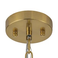 Brass Cluster Glass Globe Bubble Sphere Sputnik Chandelier