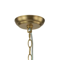 Brass Cluster Sculpture Texture Glass Globe Bubble Chandelier