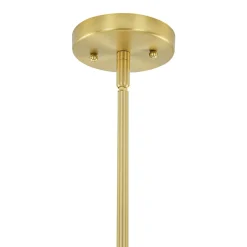 Brass Halo Shine Opal Glass Bubble Ring Chandelier