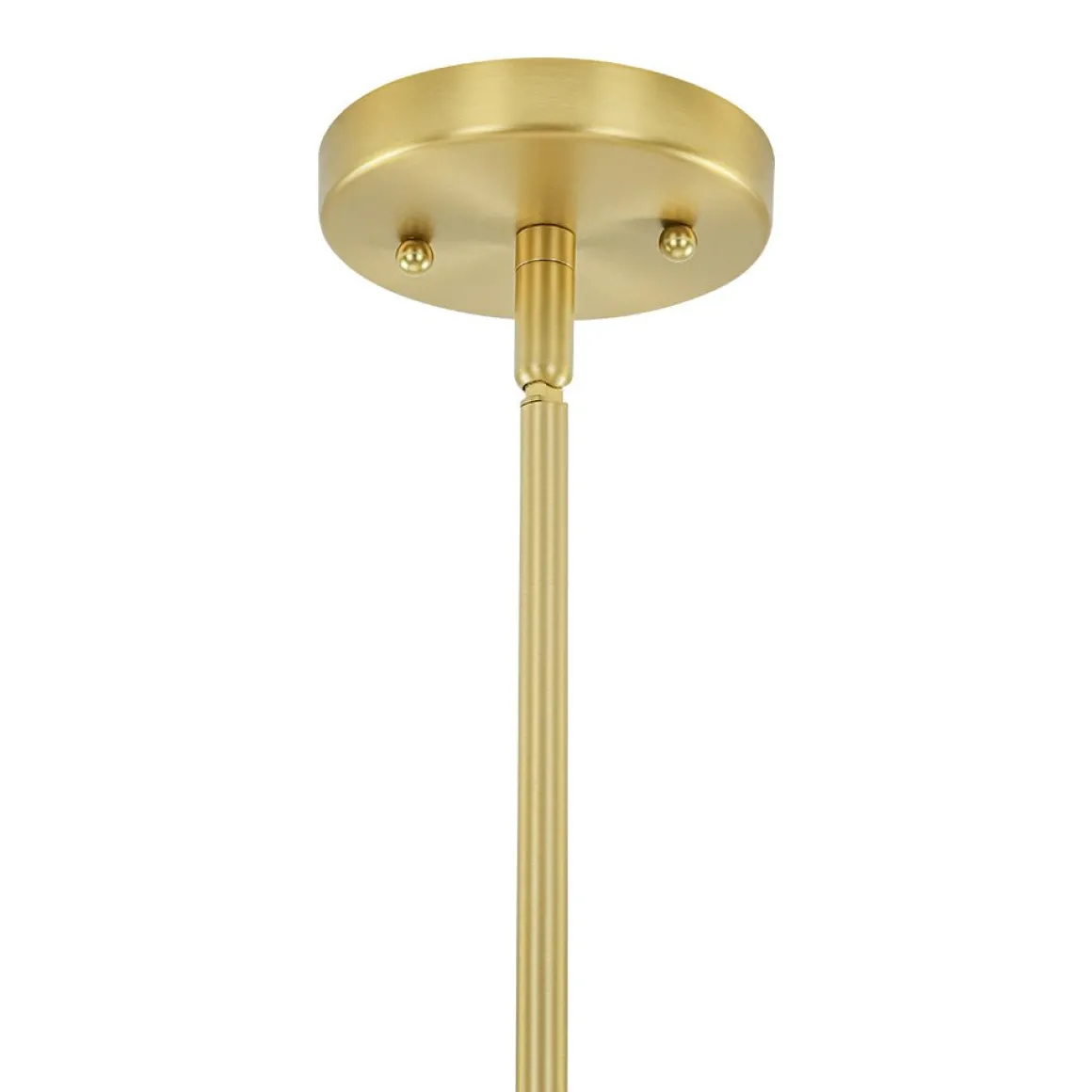 Brass Halo Shine Opal Glass Bubble Ring Chandelier