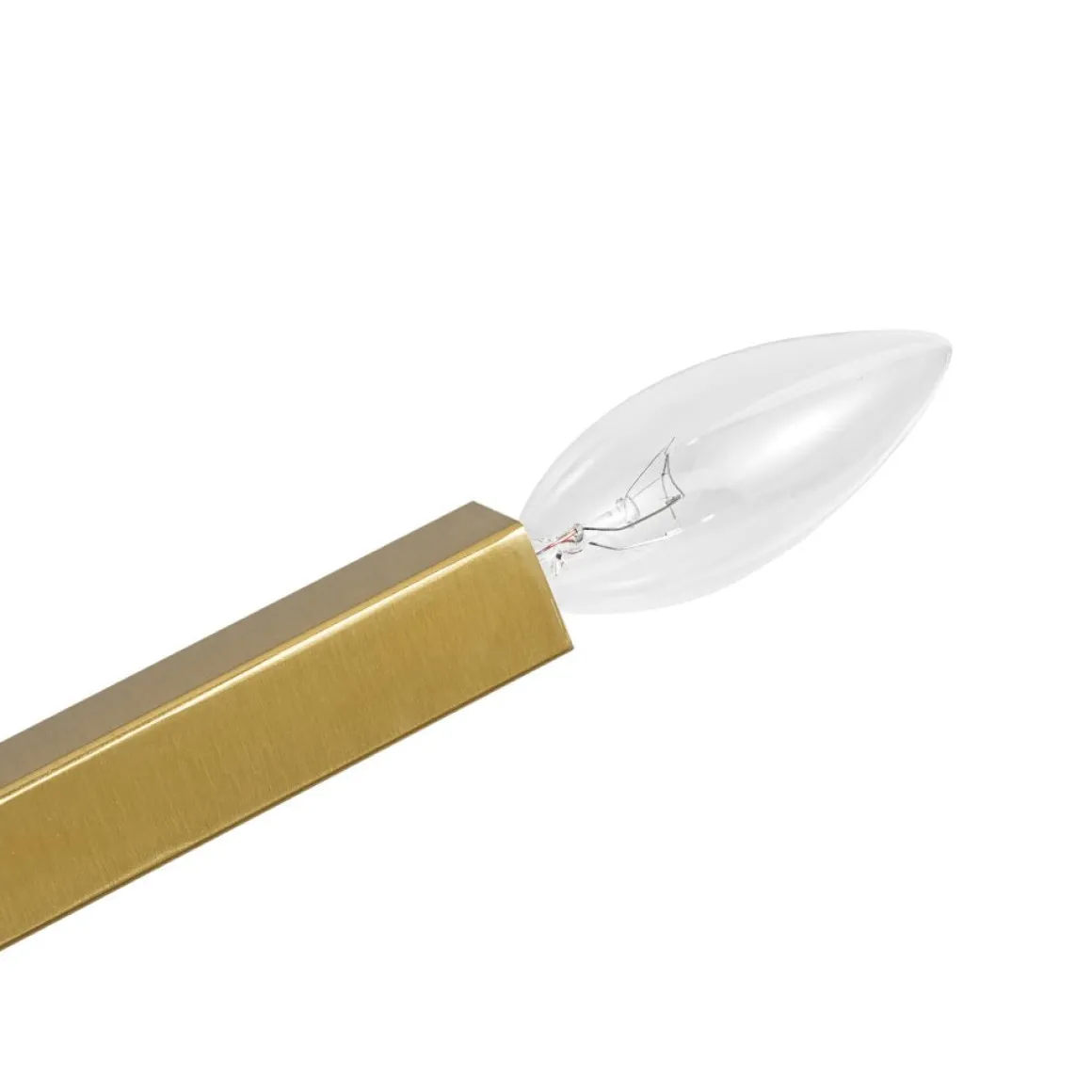 Brass 12-Light Adjustable Linear Rod Sputnik Chandelier