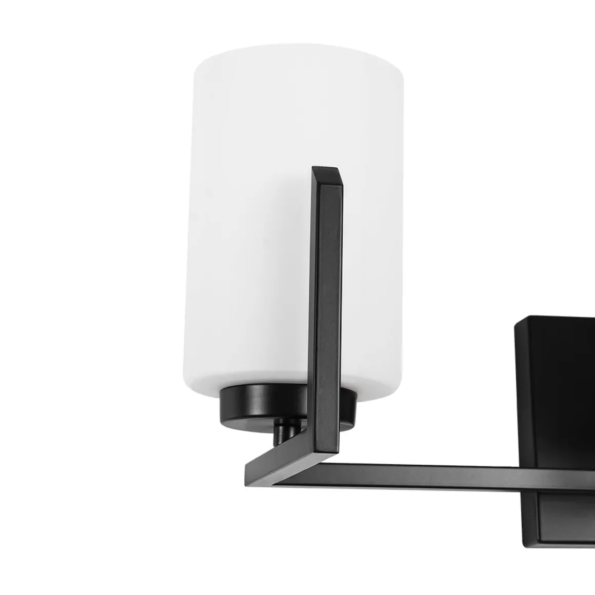 Brass 3-Light Frosted Glass Cylindrical Shade Vanity Wall Sconce
