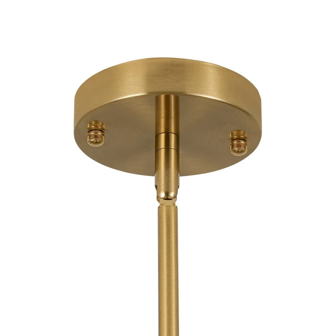 Brass 4-Light Opal Glass Globe Round Sputnik Chandelier
