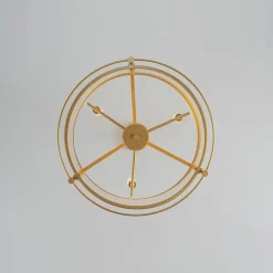 Brass 3-Light Ribbed Glass Drum Lantern Pendant Light