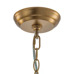 Brass Luxe Cluster Hammered Glass Globe Bubble Chandelier
