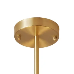 Brass Opal Glass Globe Tier Sputnik Chandelier