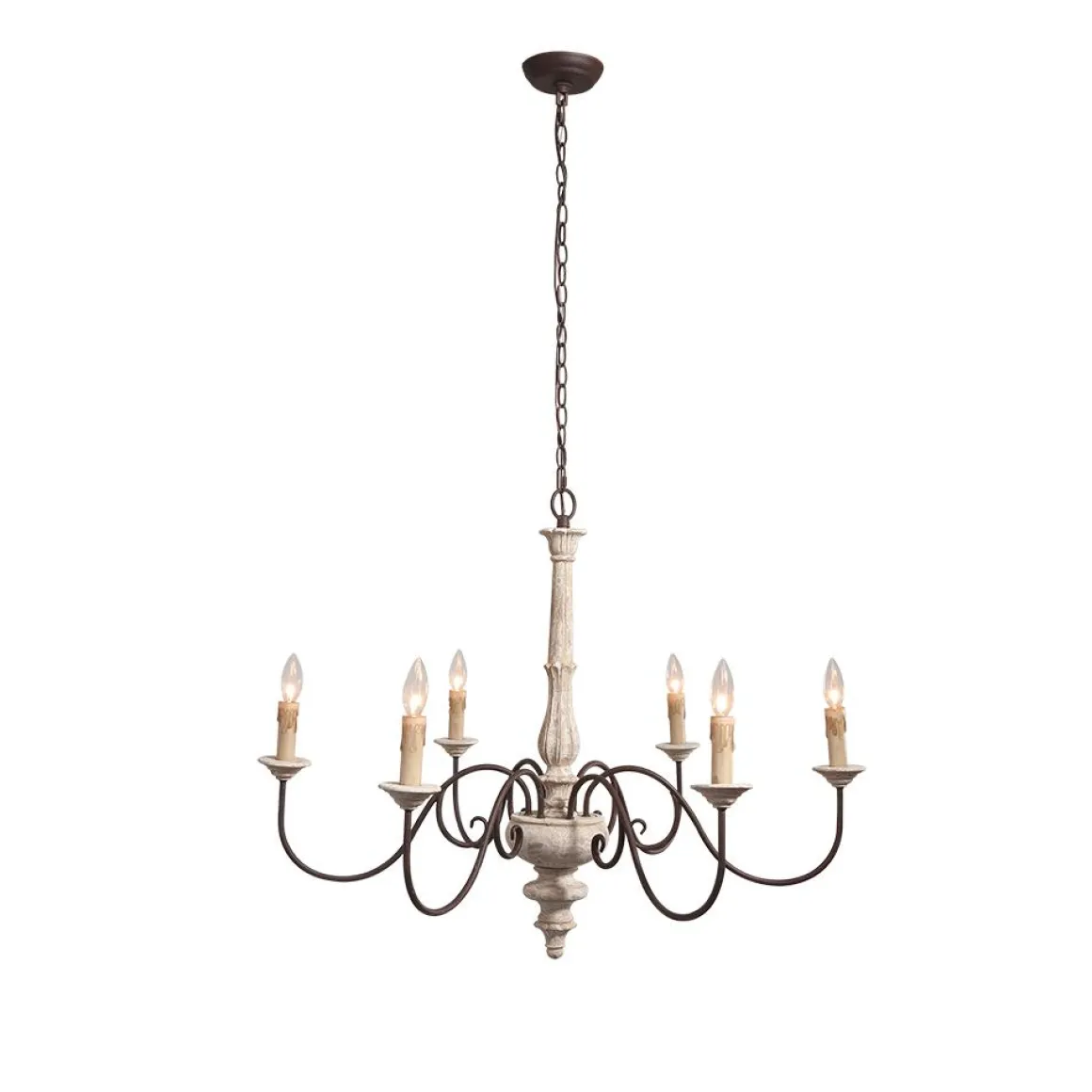 Candle Style Shabby Chic Chandelier