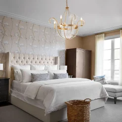 Chic Antique Crystal Floral Chandelier