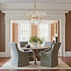 Chic Antique Crystal Floral Chandelier