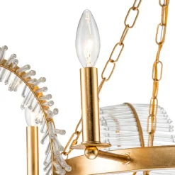 Chic Antique Crystal Floral Chandelier