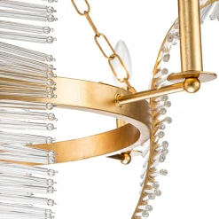Chic Antique Crystal Floral Chandelier