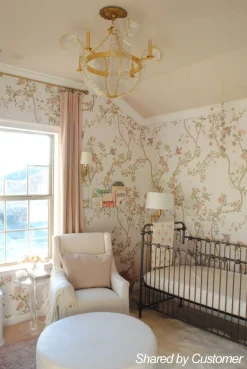 Chic Antique Crystal Floral Chandelier