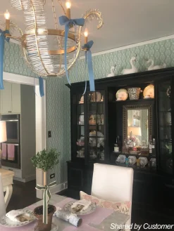 Chic Antique Crystal Floral Chandelier