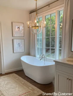 Chic Antique Crystal Floral Chandelier