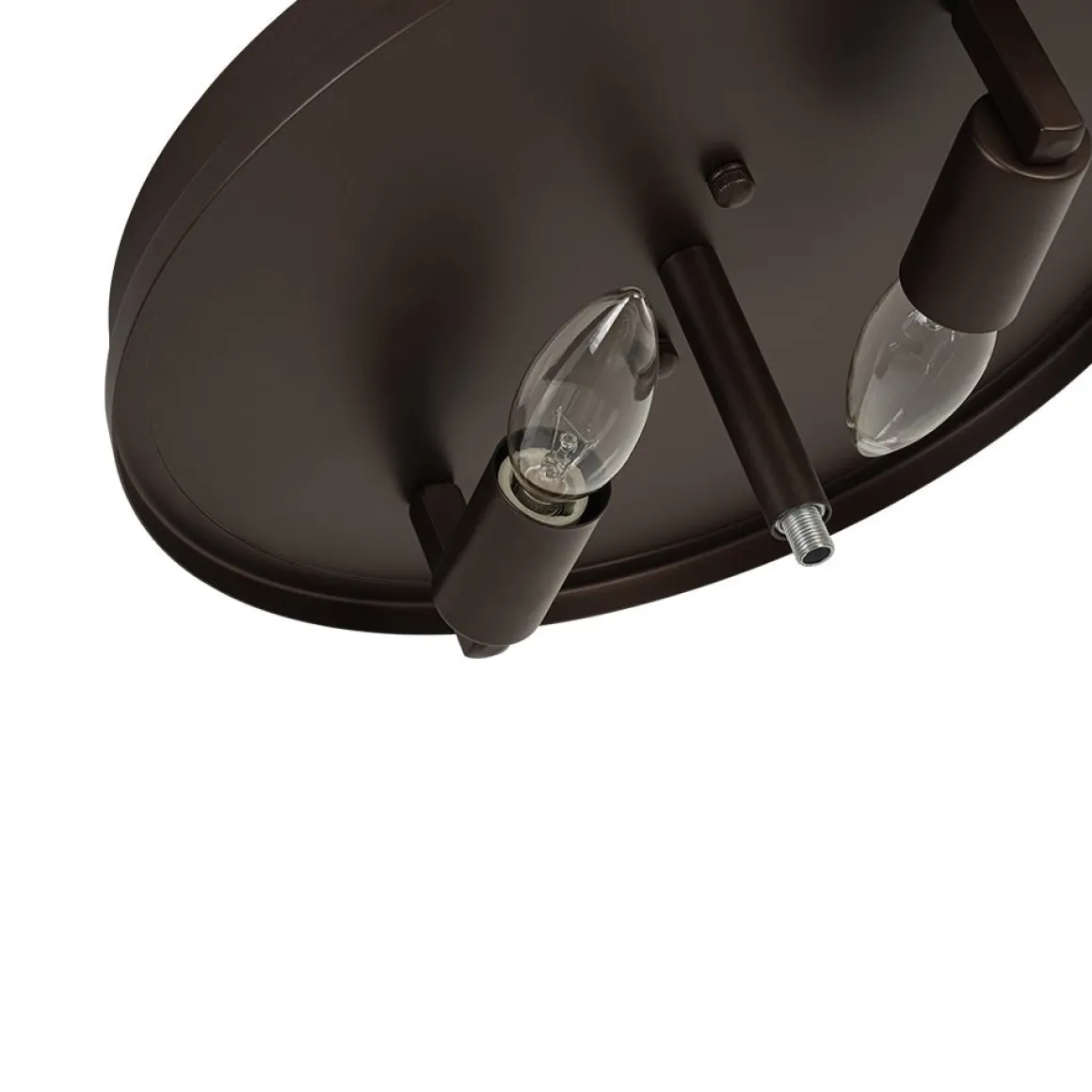 Clear Crackled Glass Drum Flush Mount Light