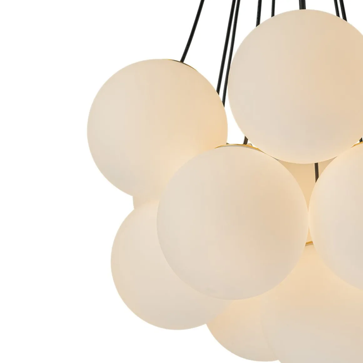 Cloud Style Opal Glass Cluster Bubble Chandelier Pendant Light