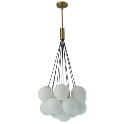Cloud Style Opal Glass Cluster Bubble Chandelier Pendant Light