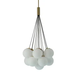 Cloud Style Opal Glass Cluster Bubble Chandelier Pendant Light