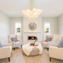 Cluster Frosted Glass Bubble Chandelier