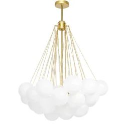 Cluster Frosted Glass Bubble Chandelier