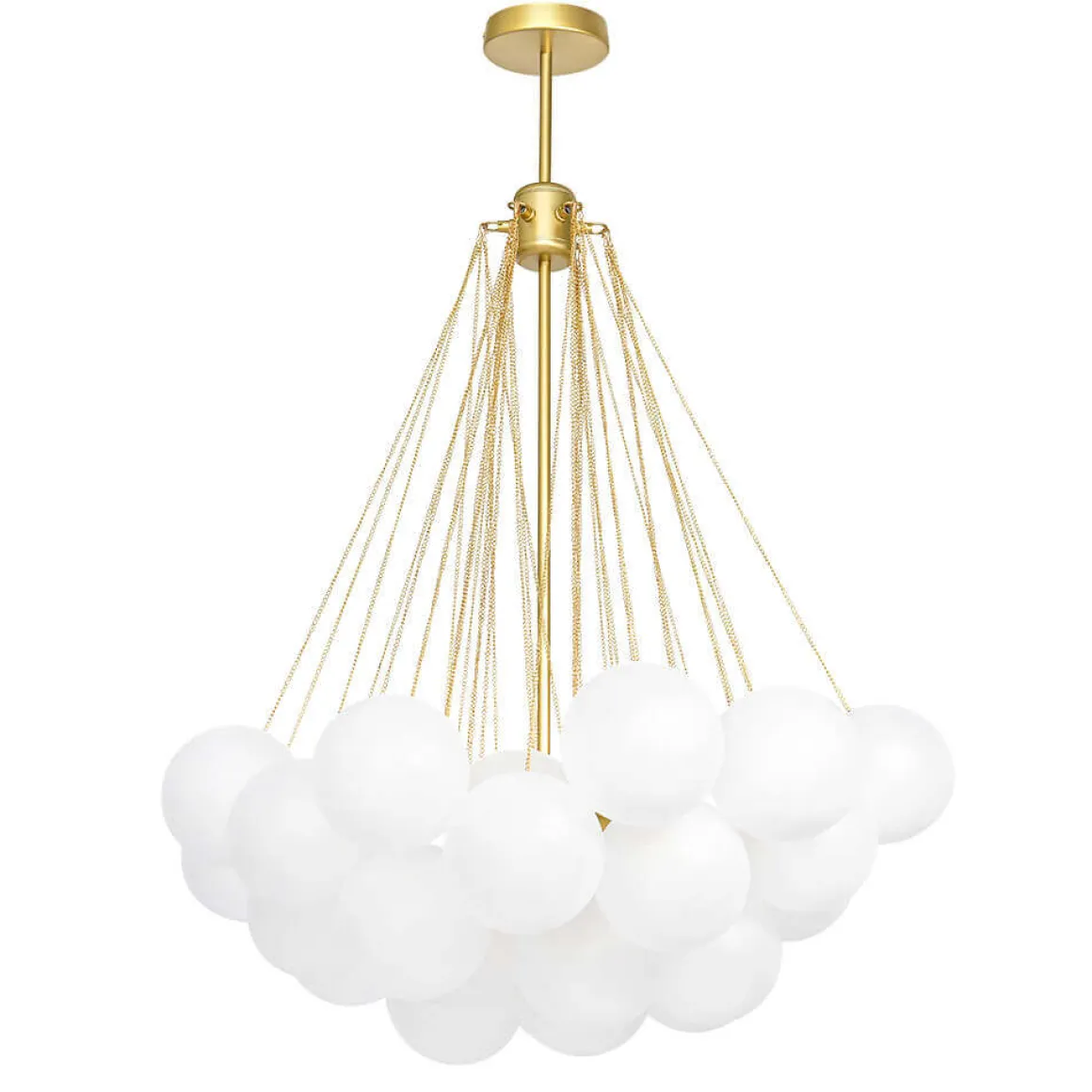 Cluster Frosted Glass Bubble Chandelier