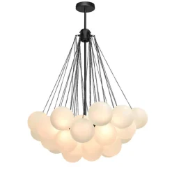 Cluster Frosted Glass Bubble Chandelier
