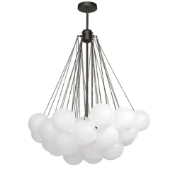 Cluster Frosted Glass Bubble Chandelier