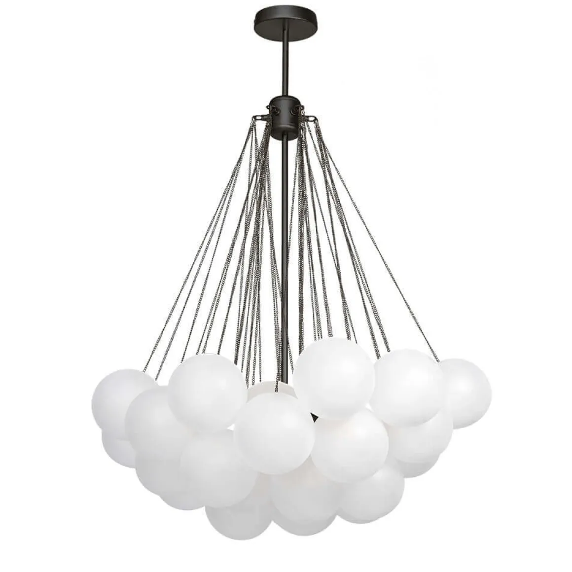 Cluster Frosted Glass Bubble Chandelier