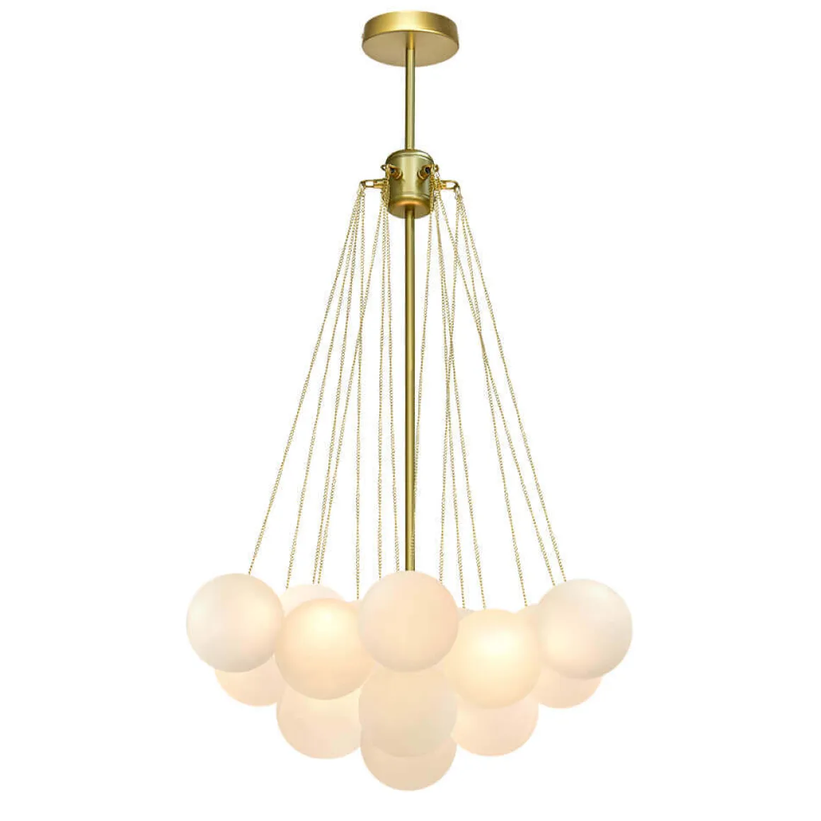 Cluster Frosted Glass Bubble Chandelier