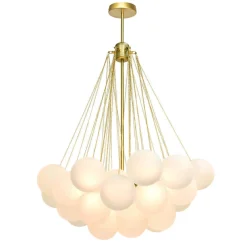 Cluster Frosted Glass Bubble Chandelier