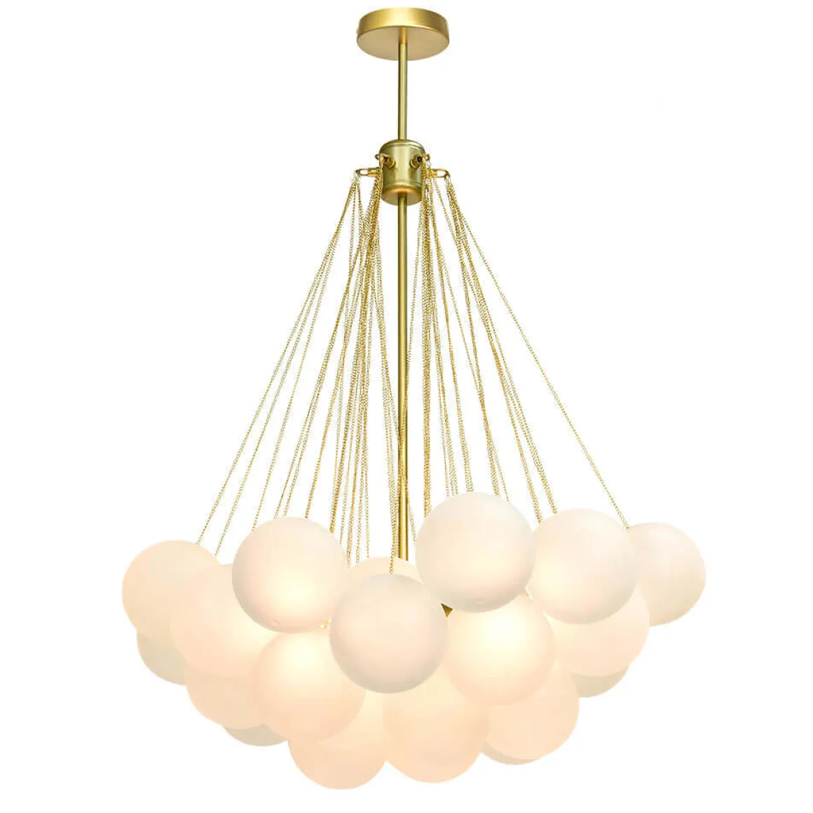 Cluster Frosted Glass Bubble Chandelier