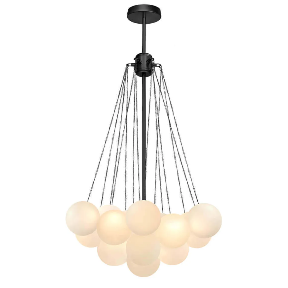 Cluster Frosted Glass Bubble Chandelier