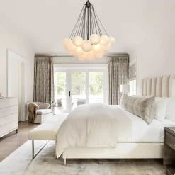 Cluster Frosted Glass Bubble Chandelier