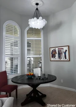 Cluster Frosted Glass Bubble Chandelier