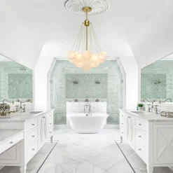 Cluster Frosted Glass Bubble Chandelier