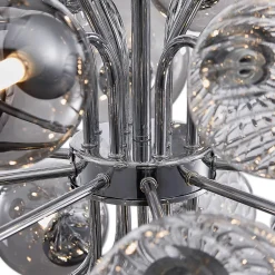 Cluster Glass Globe Bubble Chandelier 23.6