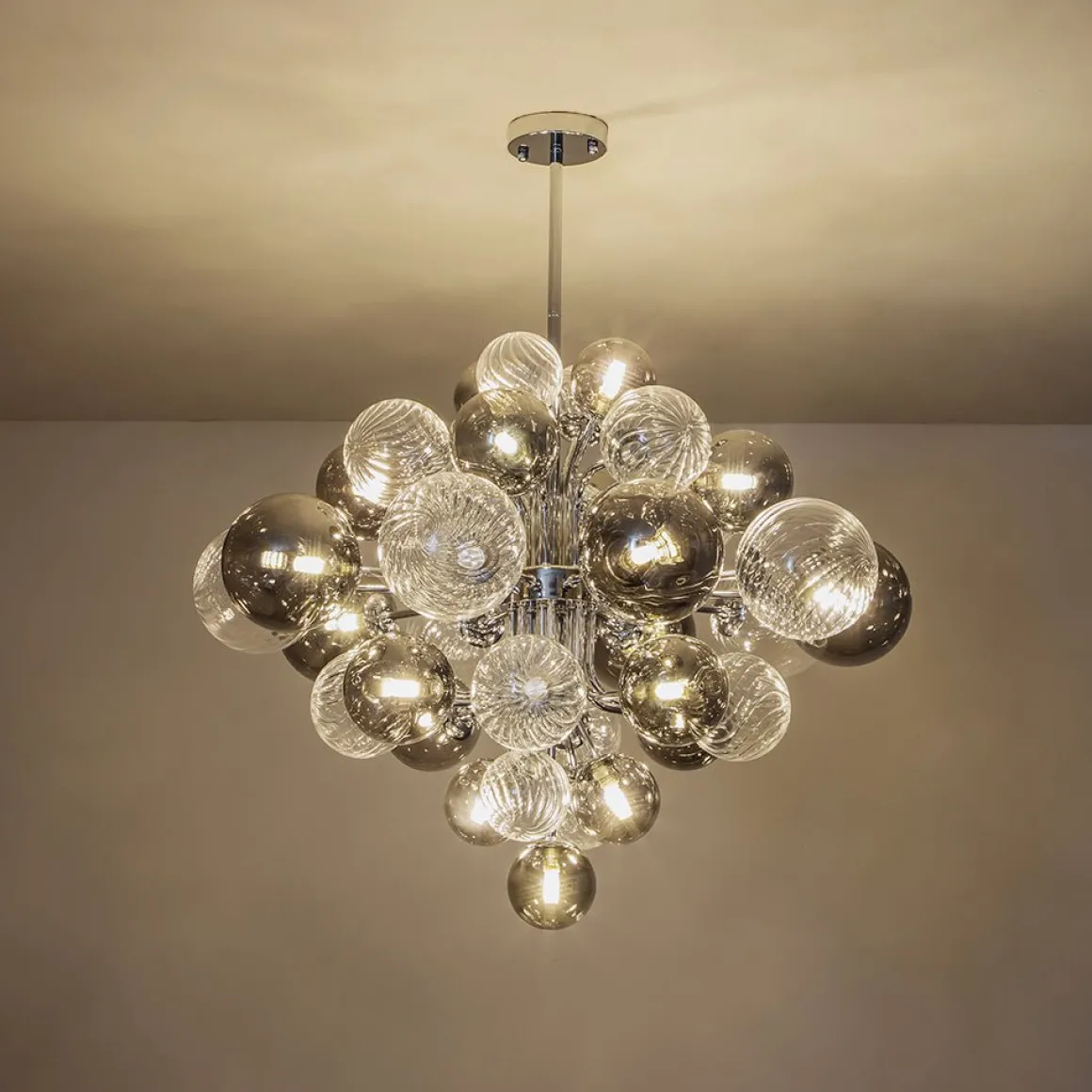 Cluster Glass Globe Bubble Chandelier 23.6"/31.5" Wide Large Chandelier