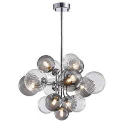 Cluster Glass Globe Bubble Chandelier 23.6