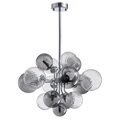 Cluster Glass Globe Bubble Chandelier 23.6
