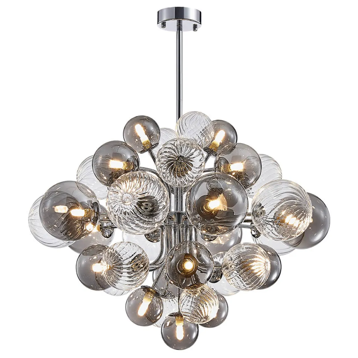 Cluster Glass Globe Bubble Chandelier 23.6"/31.5" Wide Large Chandelier