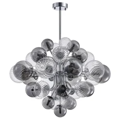 Cluster Glass Globe Bubble Chandelier 23.6