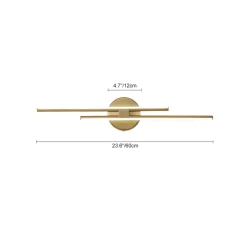Contemporary Dimmable Linear LED Semi Flush Mount Light