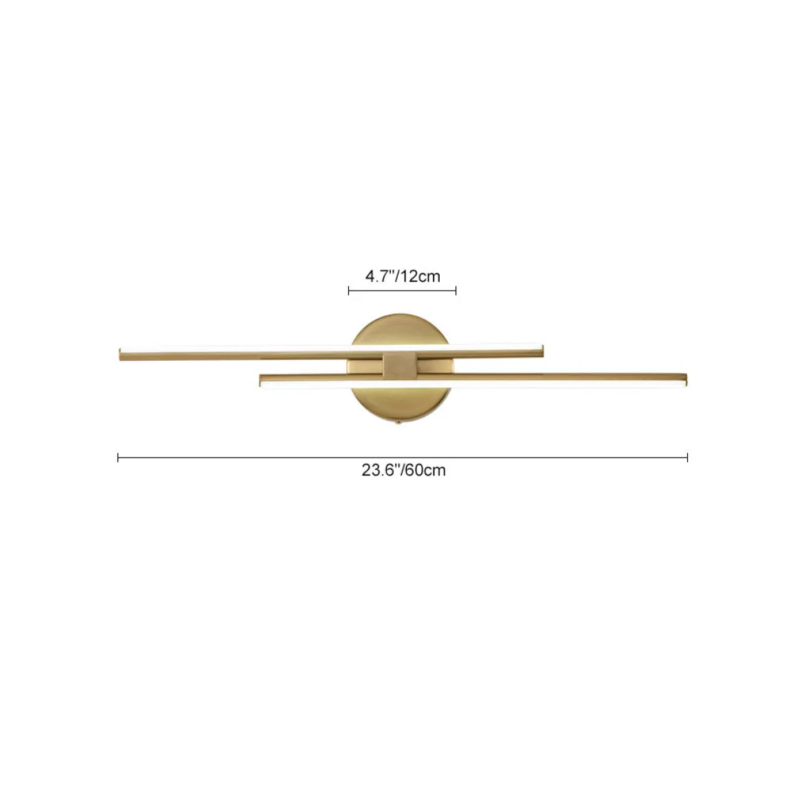 Contemporary Dimmable Linear LED Semi Flush Mount Light