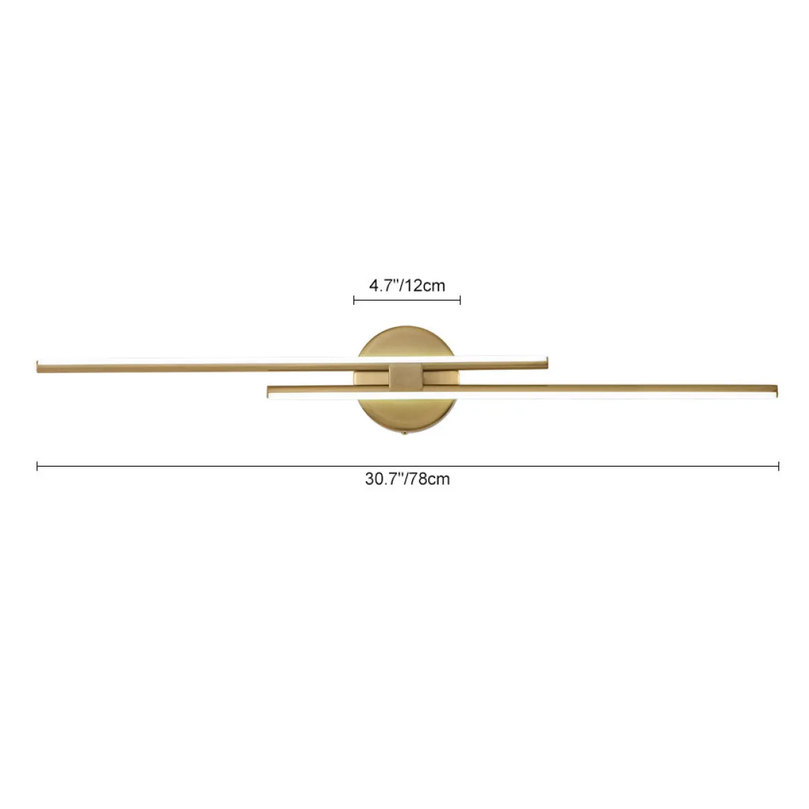 Contemporary Dimmable Linear LED Semi Flush Mount Light