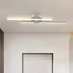 Contemporary Dimmable Linear LED Semi Flush Mount Light