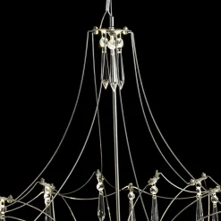 Contemporary Glam Starry Geometric LED Crystal Chandelier