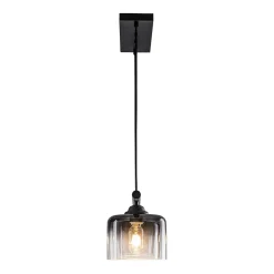 Contemporary 3-Light Gradual Smoked Glass Island Chandelier