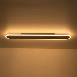 Contemporary Long Oval Warm Dimmable LED Ceiling Light